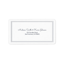 Minimalistisch Eenvoudig Cursief bruiloft-adres Etiket