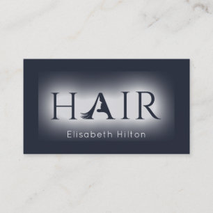 Minimalistisch eenvoudig elegant HAAR Visitekaartj Visitekaartje