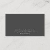 Minimalistisch eenvoudig elegant HAAR Visitekaartj Visitekaartje (Achterkant)