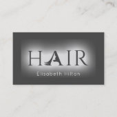 Minimalistisch eenvoudig elegant HAAR Visitekaartj Visitekaartje (Voorkant)