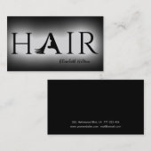 Minimalistisch eenvoudig elegant HAAR Visitekaartj Visitekaartje (Voorkant / Achterkant)