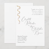 Minimalistisch eenvoudig elegant, modern licht kaart (Voorkant / Achterkant)