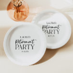 Minimalistisch Eenvoudig Elegant Pensioen Partij Papieren Bordje<br><div class="desc">Dit is een minimalistische eenvoudige elegante pensionering partij papier Borden!</div>