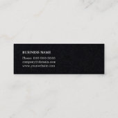 Minimalistisch Eenvoudig Elegant Zwart Wit Consult Mini Visitekaartje (Achterkant)