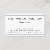 Minimalistisch, eenvoudig en eenvoudig Visitekaart Visitekaartje (Voorkant)