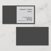 Minimalistisch Eenvoudig Gewoon Architect Grijs Mo Visitekaartje (Voorkant / Achterkant)
