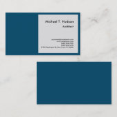 Minimalistisch Eenvoudig Gewoon Architect Grijs Oc Visitekaartje (Voorkant / Achterkant)