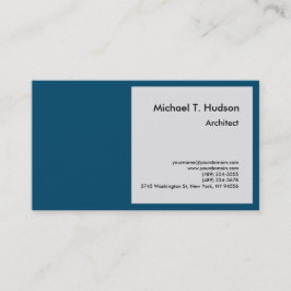 Minimalistisch Eenvoudig Gewoon Architect Grijs Oc Visitekaartje