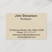 Minimalistisch, eenvoudig, helder visitekaartje (Achterkant)