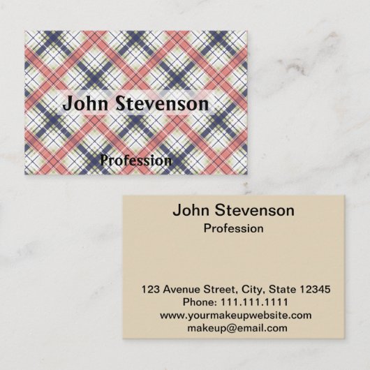 Minimalistisch, eenvoudig, helder visitekaartje (Voorkant / Achterkant)