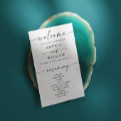 Minimalistisch eenvoudig huwelijksprogramma | Mode