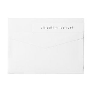 Minimalistisch Eenvoudig Huwelijksretouradres