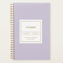 Minimalistisch eenvoudig kantelontwerp planner