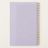 Minimalistisch eenvoudig kantelontwerp planner (Achterkant)