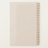 Minimalistisch eenvoudig kantelontwerp planner (Achterkant)