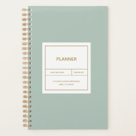 Minimalistisch eenvoudig kantelontwerp planner