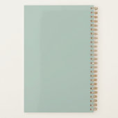 Minimalistisch eenvoudig kantelontwerp planner (Achterkant)