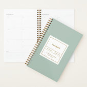 Minimalistisch eenvoudig kantelontwerp planner (Display)