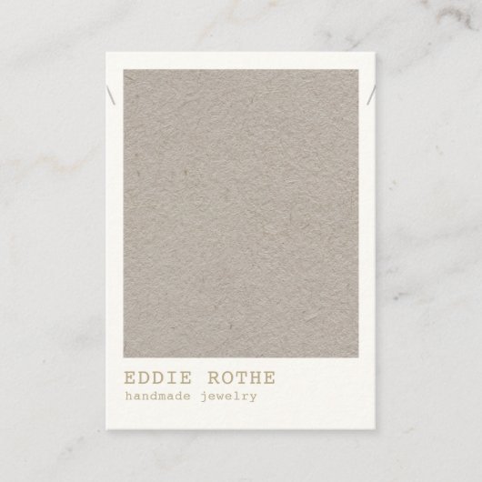 Minimalistisch eenvoudig Ketting juwelier beeldsch Visitekaartje (Voorkant)