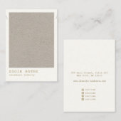 Minimalistisch eenvoudig Ketting juwelier beeldsch Visitekaartje (Voorkant / Achterkant)