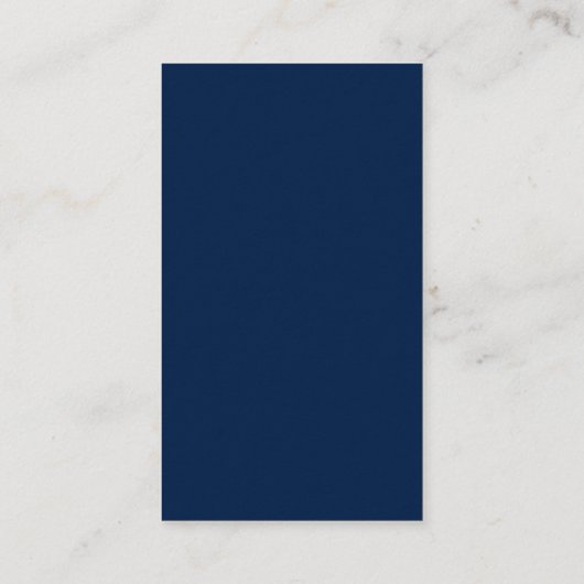 Minimalistisch Eenvoudig Kraft Blauw Consultant Visitekaartje (Achterkant)