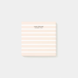 Minimalistisch eenvoudig lichtroze strippatroon post-it® notes