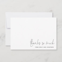 Minimalistisch Eenvoudig Manuscript Weddenschap Ha Notitiekaartje