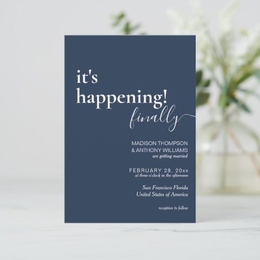 Minimalistisch eenvoudig marineschip kaart (Staand voorkant)