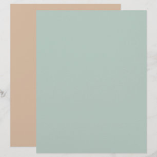 Minimalistisch Eenvoudig Mint Turquoise Bruin Scra