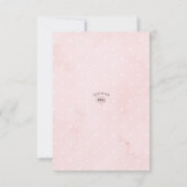 Minimalistisch eenvoudig modern Baby shower voor o Bedankkaart (Achterkant)