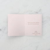 Minimalistisch eenvoudig modern beer Baby shower Bedankkaart (Binnen)