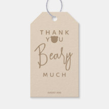 Minimalistisch eenvoudig modern beer Baby shower D