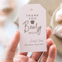 Minimalistisch eenvoudig modern beer Baby shower D