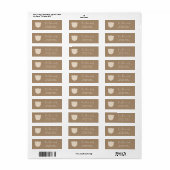 Minimalistisch eenvoudig modern beer Baby shower Etiket (Full Sheet)