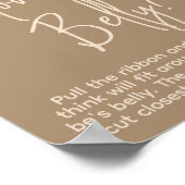 Minimalistisch eenvoudig modern Beer Baby shower G Poster (Hoek)