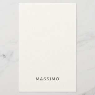 Minimalistisch Eenvoudig Modern Eigen Naam Toevoeg Briefpapier