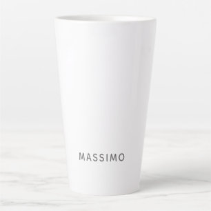 Minimalistisch Eenvoudig Modern Eigen Naam Toevoeg Latte Mok