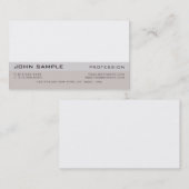 Minimalistisch eenvoudig, modern, elegant visitekaartje (Voorkant / Achterkant)