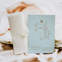 Minimalistisch eenvoudig modern klein beer Baby sh