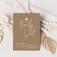 Minimalistisch eenvoudig modern klein beer Baby sh