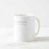 Minimalistisch Eenvoudig Modern Koffiemok (Voorkant rechts)
