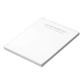 Minimalistisch Eenvoudig Modern Notitieblok (Linkerzijde)
