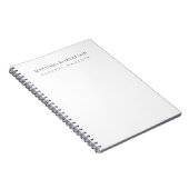 Minimalistisch Eenvoudig Modern Notitieboek (Rechterzijde)