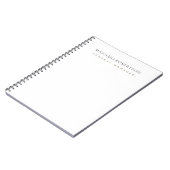 Minimalistisch Eenvoudig Modern Notitieboek (Linkerzijde)