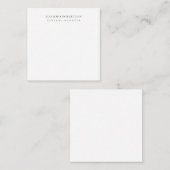 Minimalistisch Eenvoudig Modern Notitiekaartje (Voorkant / Achterkant)