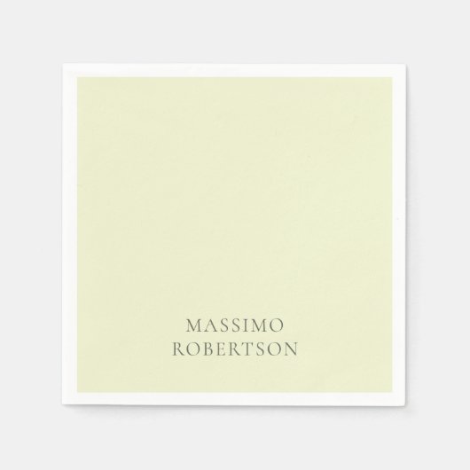 Minimalistisch Eenvoudig Modern Servet (Voorkant)