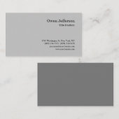 Minimalistisch, eenvoudig, modern visitekaartje (Voorkant / Achterkant)