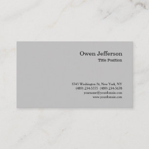 Minimalistisch, eenvoudig, modern visitekaartje