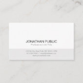 Minimalistisch eenvoudig ontwerp, professioneel mo visitekaartje (Voorkant)