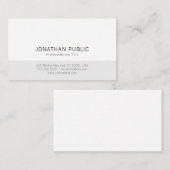 Minimalistisch eenvoudig ontwerp Professioneel Mod Visitekaartje (Voorkant / Achterkant)